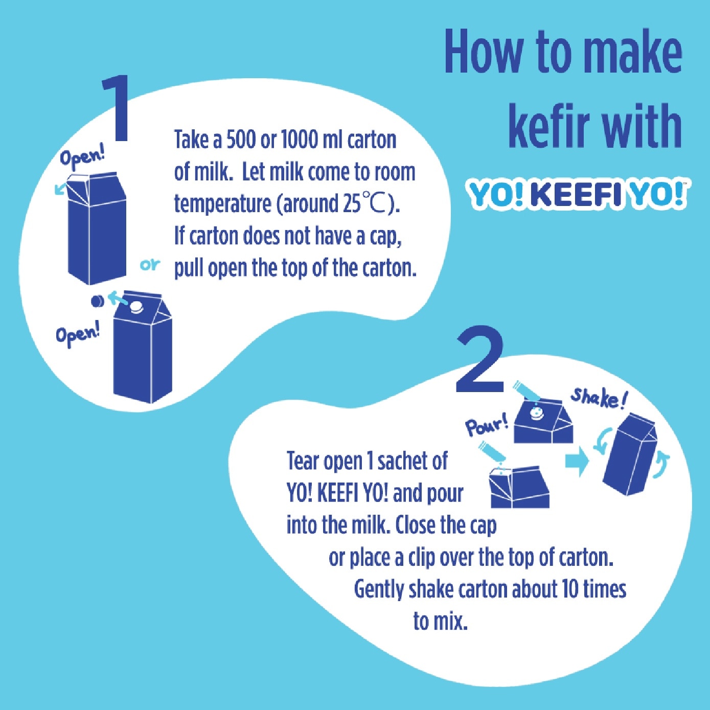 Freeze-dried Kefir Starter with Added Calcium 3.8g x 12s
