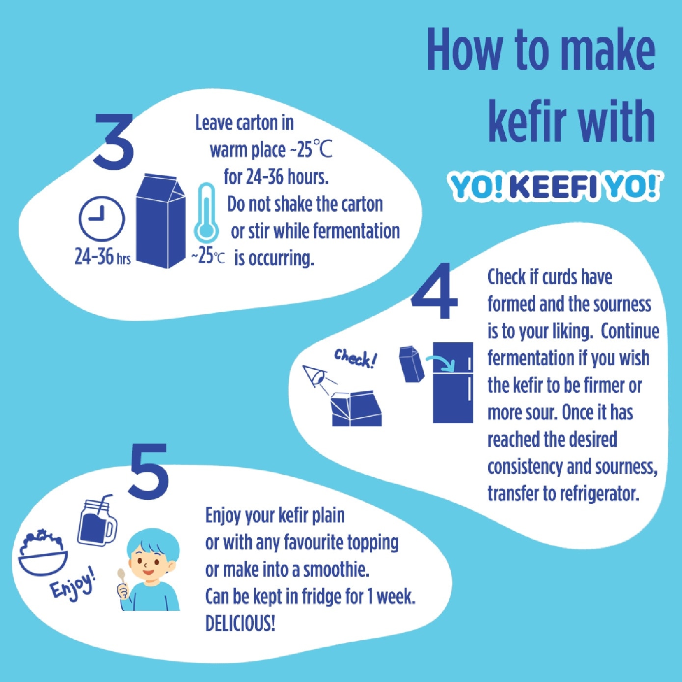 Freeze-dried Kefir Starter with Added Calcium 3.8g x 12s