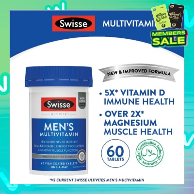 SWISSE Men's Ultivite Multivitamin Tablet 60s