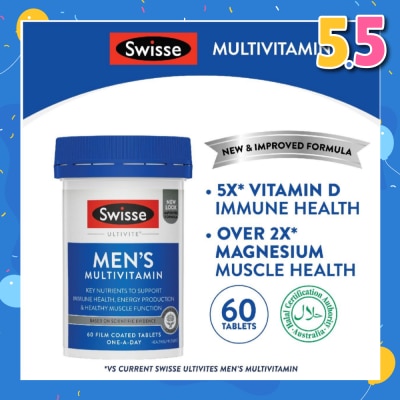 SWISSE Men's Ultivite Multivitamin 60 Tablets