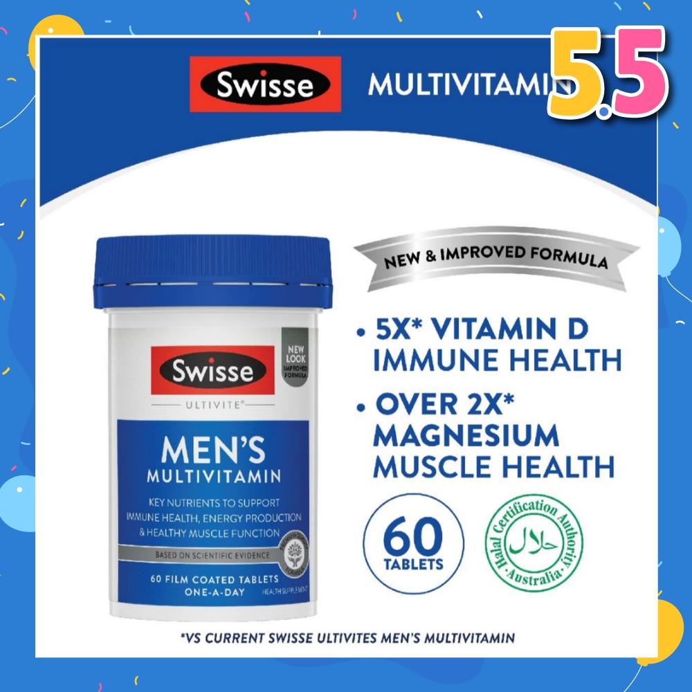 Men's Ultivite Multivitamin 60 Tablets