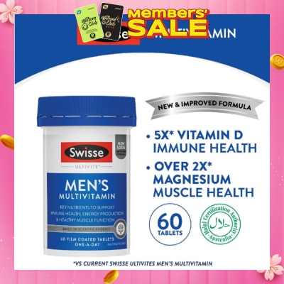 SWISSE Men's Ultivite Multivitamin Tablet 60s