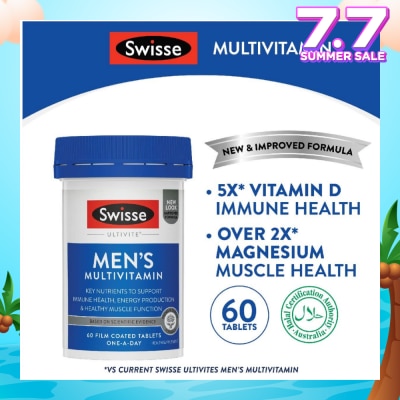 SWISSE Men's Ultivite Multivitamin Tablet 60s (Expiry: Feb`2026)