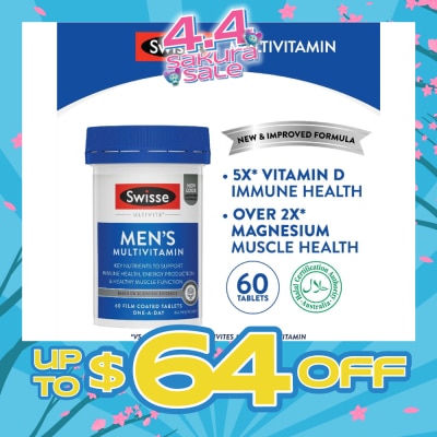 SWISSE - Men's Ultivite Multivitamin Tablet 60s