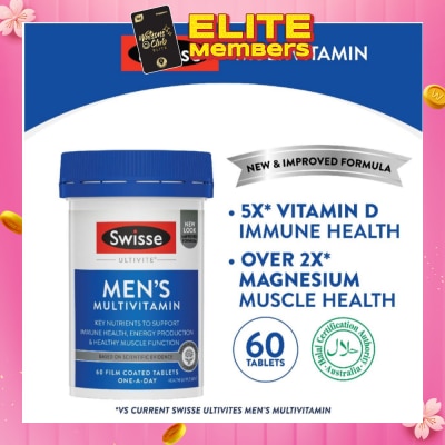 SWISSE Men's Ultivite Multivitamin Tablet 60s