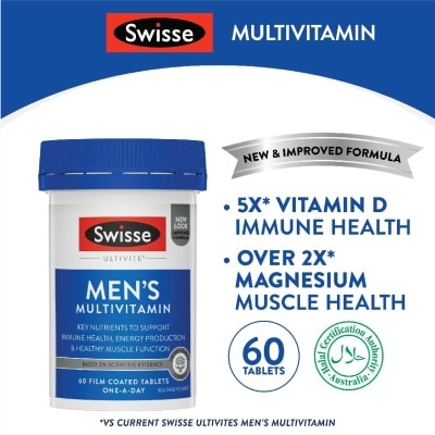 SWISSE Men's Ultivite Multivitamin 60 Tablets