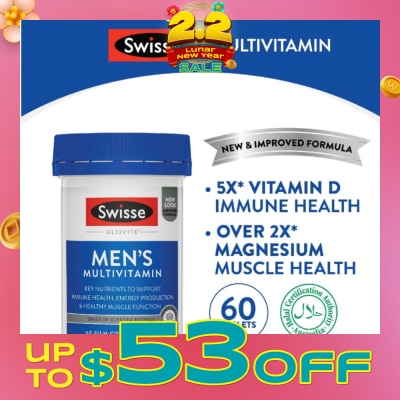 SWISSE Men's Ultivite Multivitamin Tablet 60s