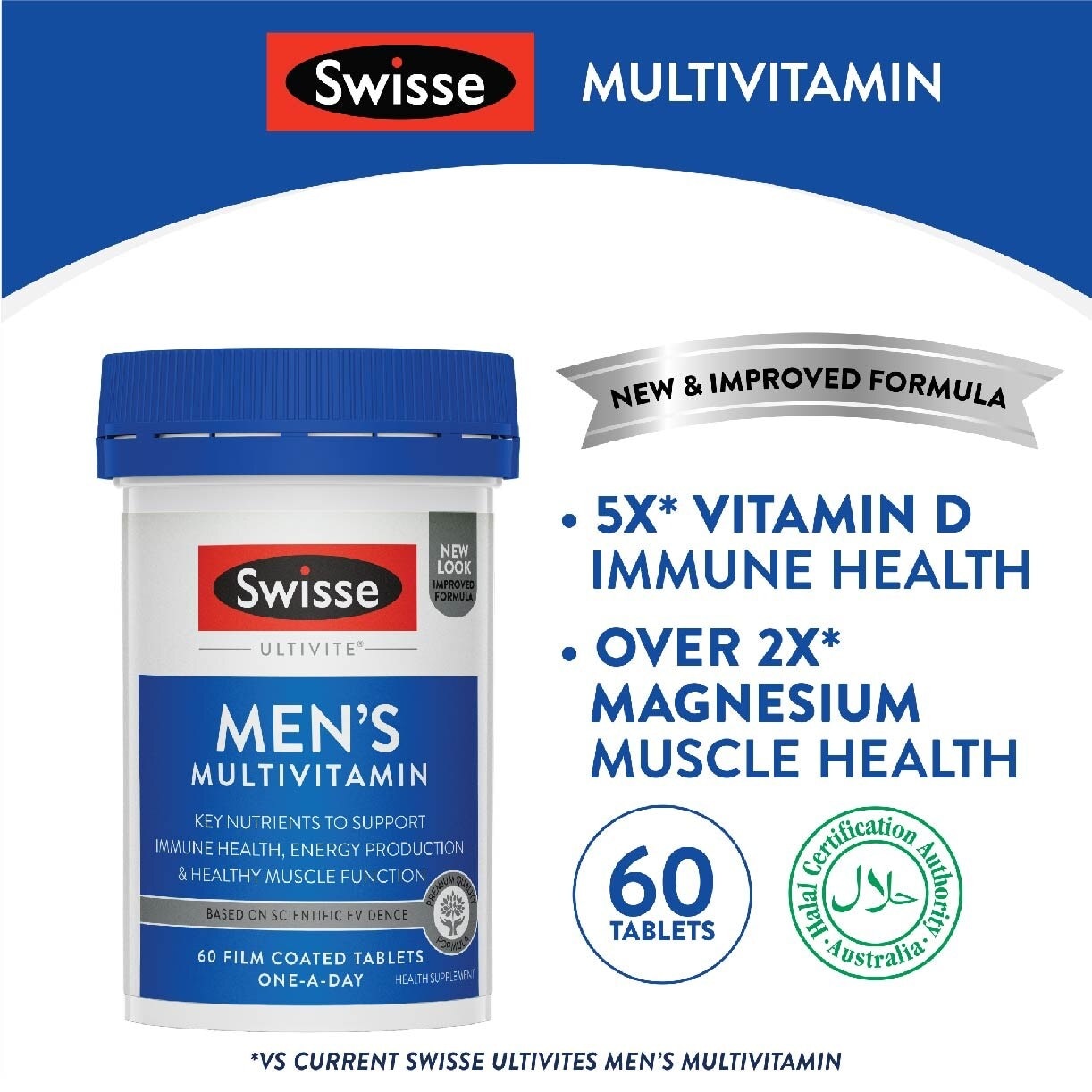 Men's Ultivite Multivitamin 60 Tablets