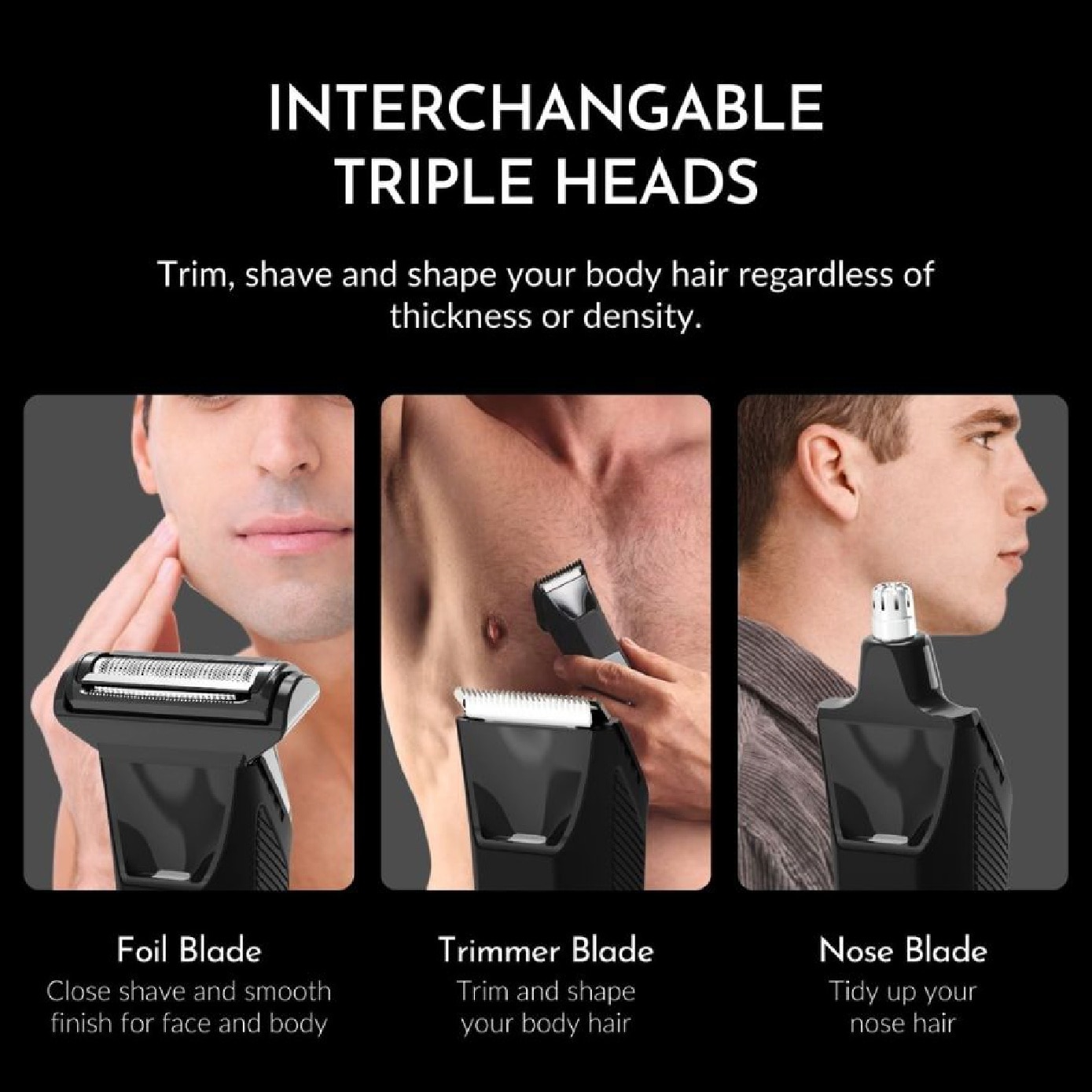 Smooth Operator™ Pro All-In-One Electric Shaver 1s