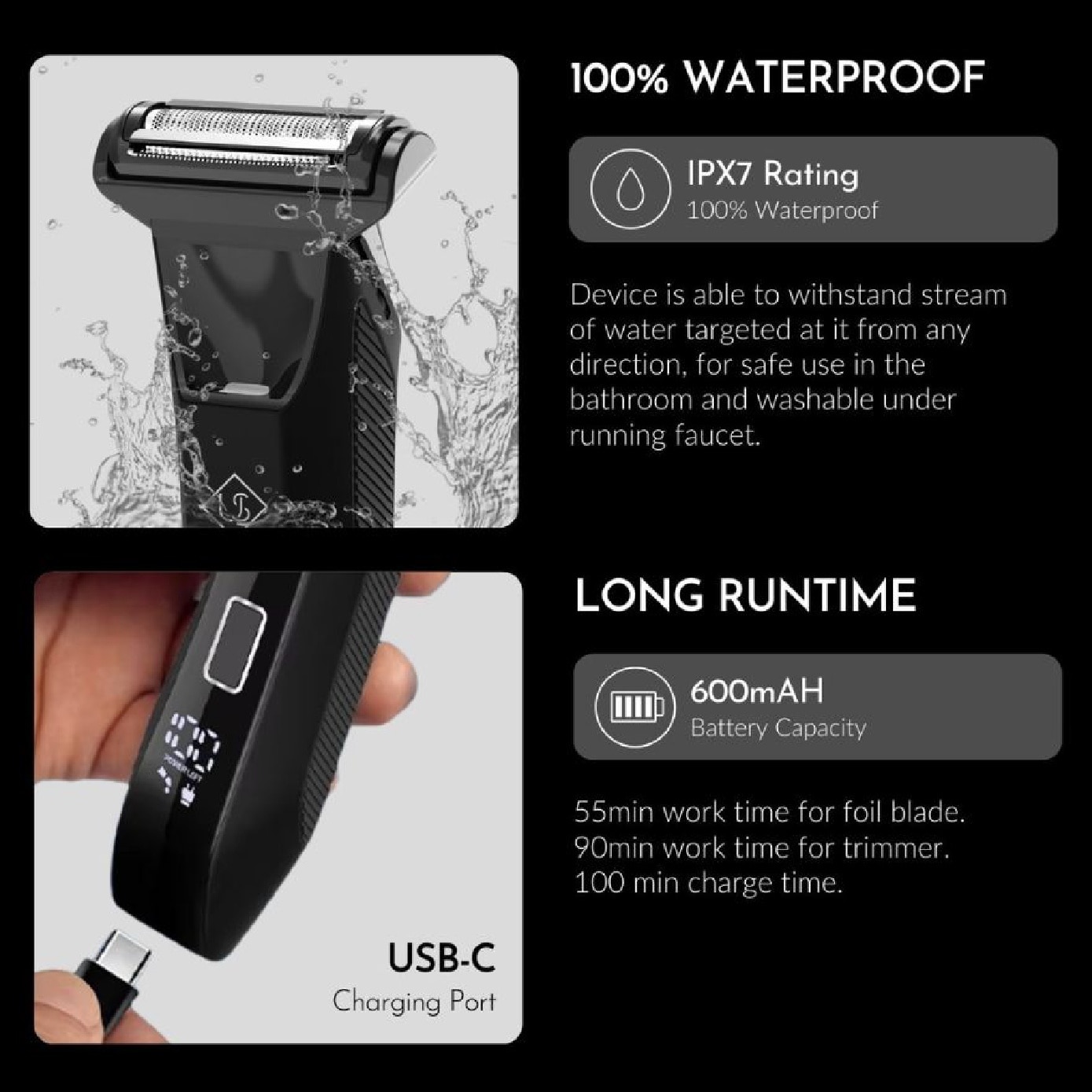 Smooth Operator™ Pro All-In-One Electric Shaver 1s