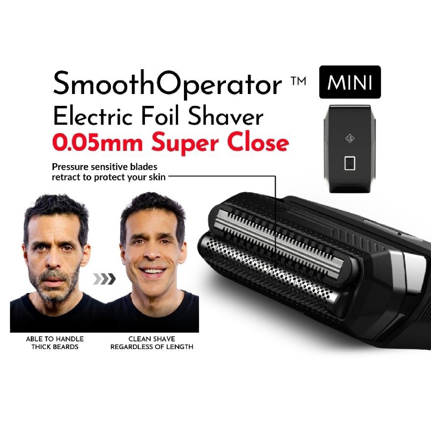 Smooth Operator™ Mini Electric Foil Shaver 1s