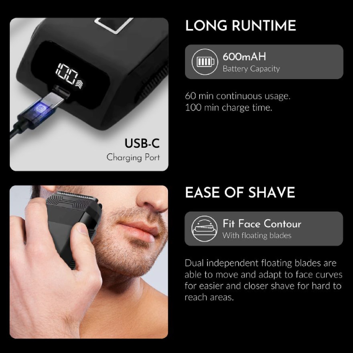 Smooth Operator™ Mini Electric Foil Shaver 1s