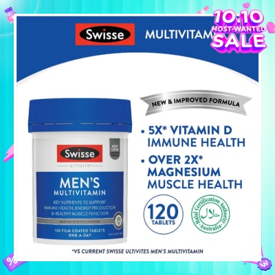 SWISSE Ultivite Men's Multivitamin Tablet 120s (Expiry: Nov`2025)