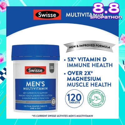 SWISSE Ultivite Men's Multivitamin Tablet 120s (Expiry: Nov`2025)
