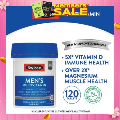 SWISSE Ultivite Men's Multivitamin Tablet 120s&nbsp;(Expiry: Aug`2026)
