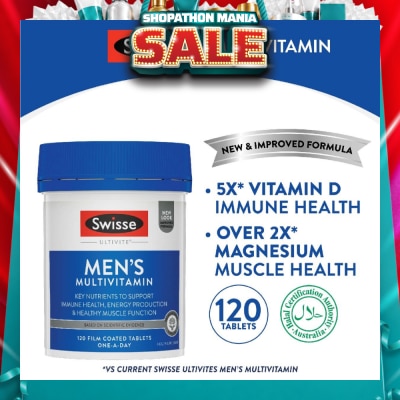 SWISSE - Ultivite Men's Multivitamin Tablet 120s&nbsp;