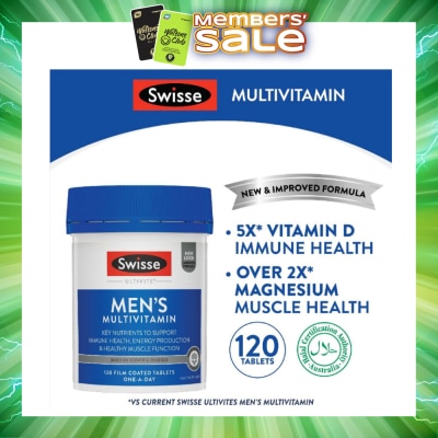 SWISSE - Ultivite Men's Multivitamin Tablet 120s&nbsp; (Expiry: Jan`2027)