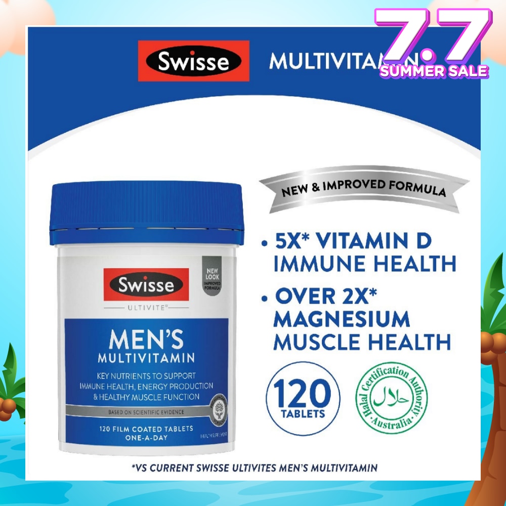Ultivite Men's Multivitamin Tablet 120s (Expiry: Nov`2025)