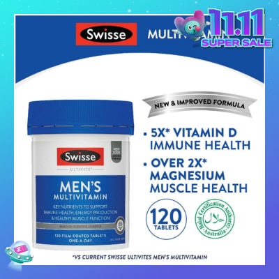 SWISSE Ultivite Men's Multivitamin Tablet 120s (Expiry: Aug`2026)