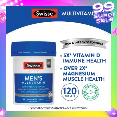 SWISSE Ultivite Men's Multivitamin Tablet 120s (Expiry: Nov`2025)