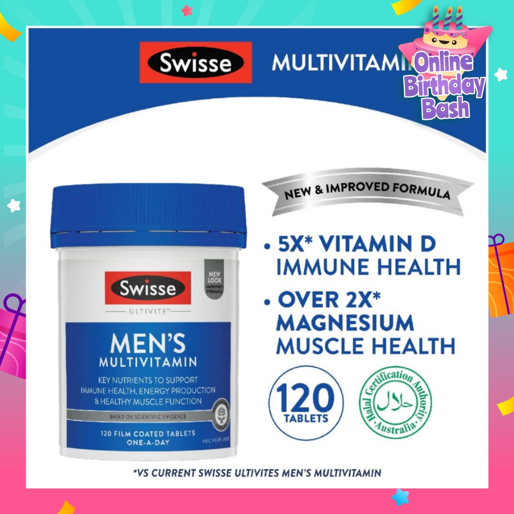 Ultivite Men's Multivitamin Tablet 120s (Expiry: Nov`2025)