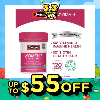 SWISSE Women’s Ultivite Multivitamin 120 Tablets (Expiry: Oct`2026)