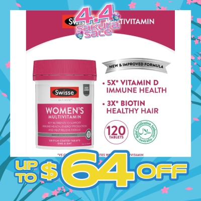 SWISSE - Women’s Ultivite Multivitamin 120 Tablets (Expiry: Oct`2026)