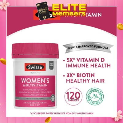 SWISSE Women’s Ultivite Multivitamin 120 Tablets (Expiry: Oct`2026)