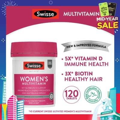 SWISSE Women’s Ultivite Multivitamin 120 Tablets