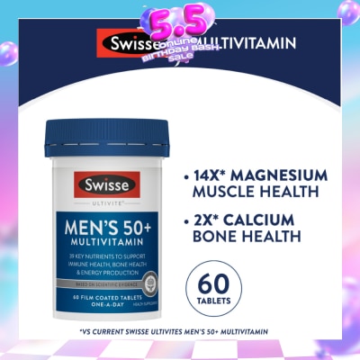 SWISSE - Men’s 50+ Ultivite Multivitamin 60s