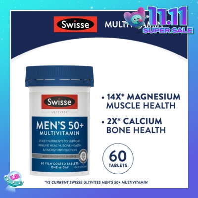 SWISSE Men’s 50+ Ultivite Multivitamin 60s