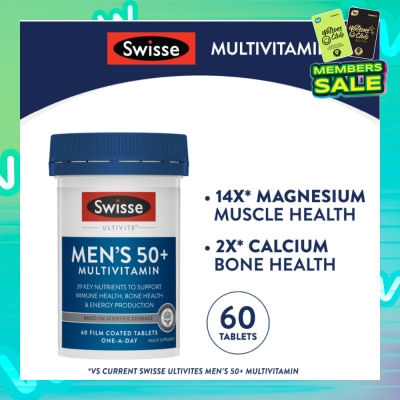SWISSE Men’s 50+ Ultivite Multivitamin 60s