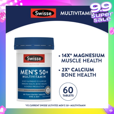 SWISSE Men’s 50+ Ultivite Multivitamin 60s
