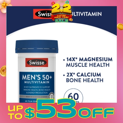 SWISSE Men’s 50+ Ultivite Multivitamin 60s