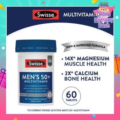 SWISSE Men’s 50+ Ultivite Multivitamin 60s