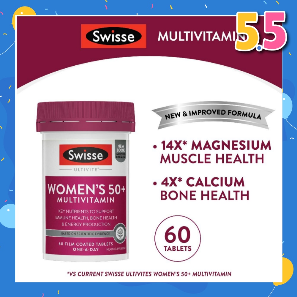 Women's Ultivite 50+ Multivitamin 60 Tablets