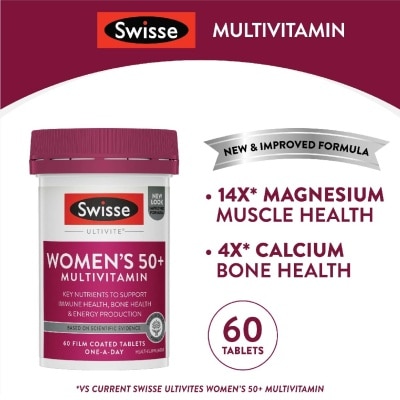 SWISSE Women's Ultivite 50+ Multivitamin 60 Tablets