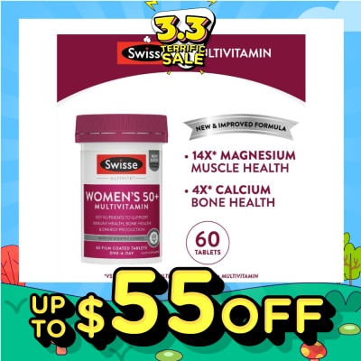 SWISSE Women's Ultivite 50+ Multivitamin Tablet 60s