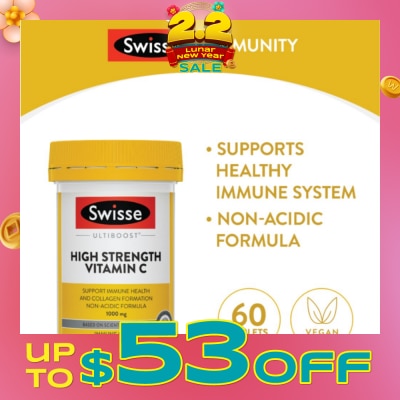 SWISSE Ultiboost High Strength C 60 tabs
