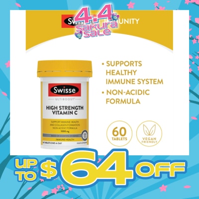 SWISSE - Ultiboost High Strength C 60 tabs