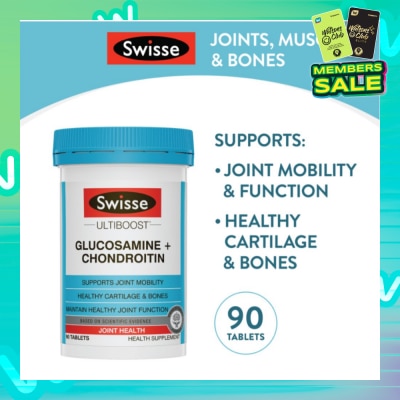 SWISSE Ultiboost Glucosamine + Chondroitin Tablets 90s