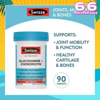 SWISSE Ultiboost Glucosamine + Chondroitin Tablets 90s