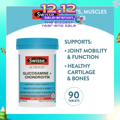 SWISSE Ultiboost Glucosamine + Chondroitin Tablets 90s