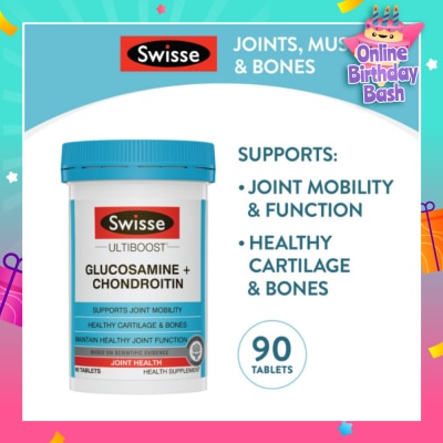 SWISSE Ultiboost Glucosamine + Chondroitin Tablets 90s