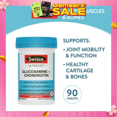 SWISSE Ultiboost Glucosamine + Chondroitin Tablets 90s