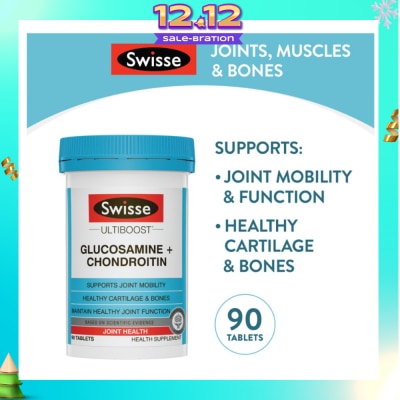 SWISSE Ultiboost Glucosamine + Chondroitin Tablets 90s