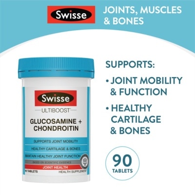 SWISSE Ultiboost Glucosamine + Chondroitin Tablets 90s