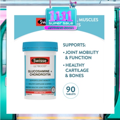 SWISSE Ultiboost Glucosamine + Chondroitin Tablets 90s image