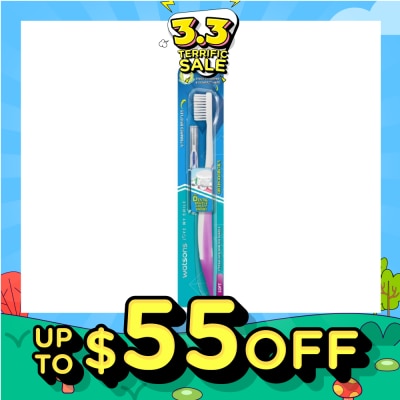 WATSONS Orthodontics Toothbrush Packset consists Orthodontics Toothbrush Soft 1s + 0.8mm Interdental Brush 1s (For Dental Braces & Implant Bridges)