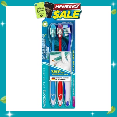 WATSONS All in One 7 Benefits Toothbrush Soft (360 Deep Cleaning + Massage Gums + Reduce Odour Causing Bacteria) 3s image